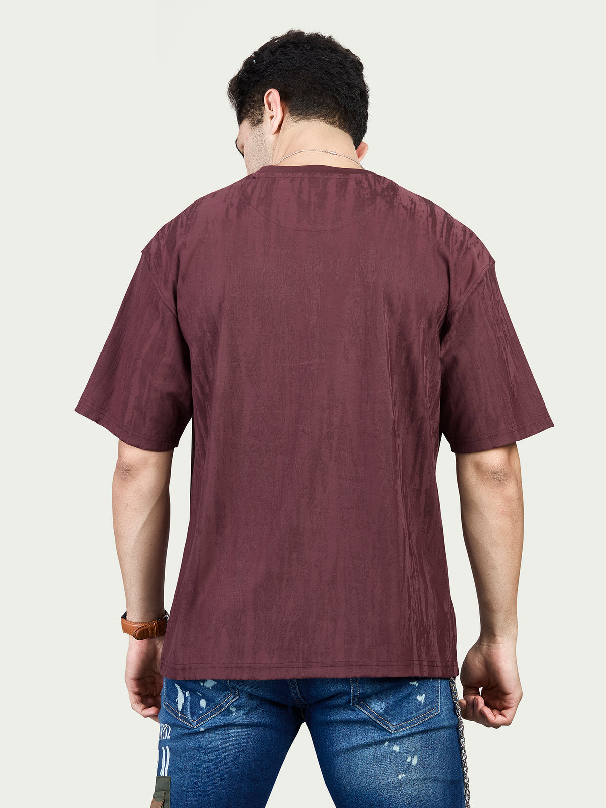 Round Neck Oversized Drop Shoulder T-Shirt