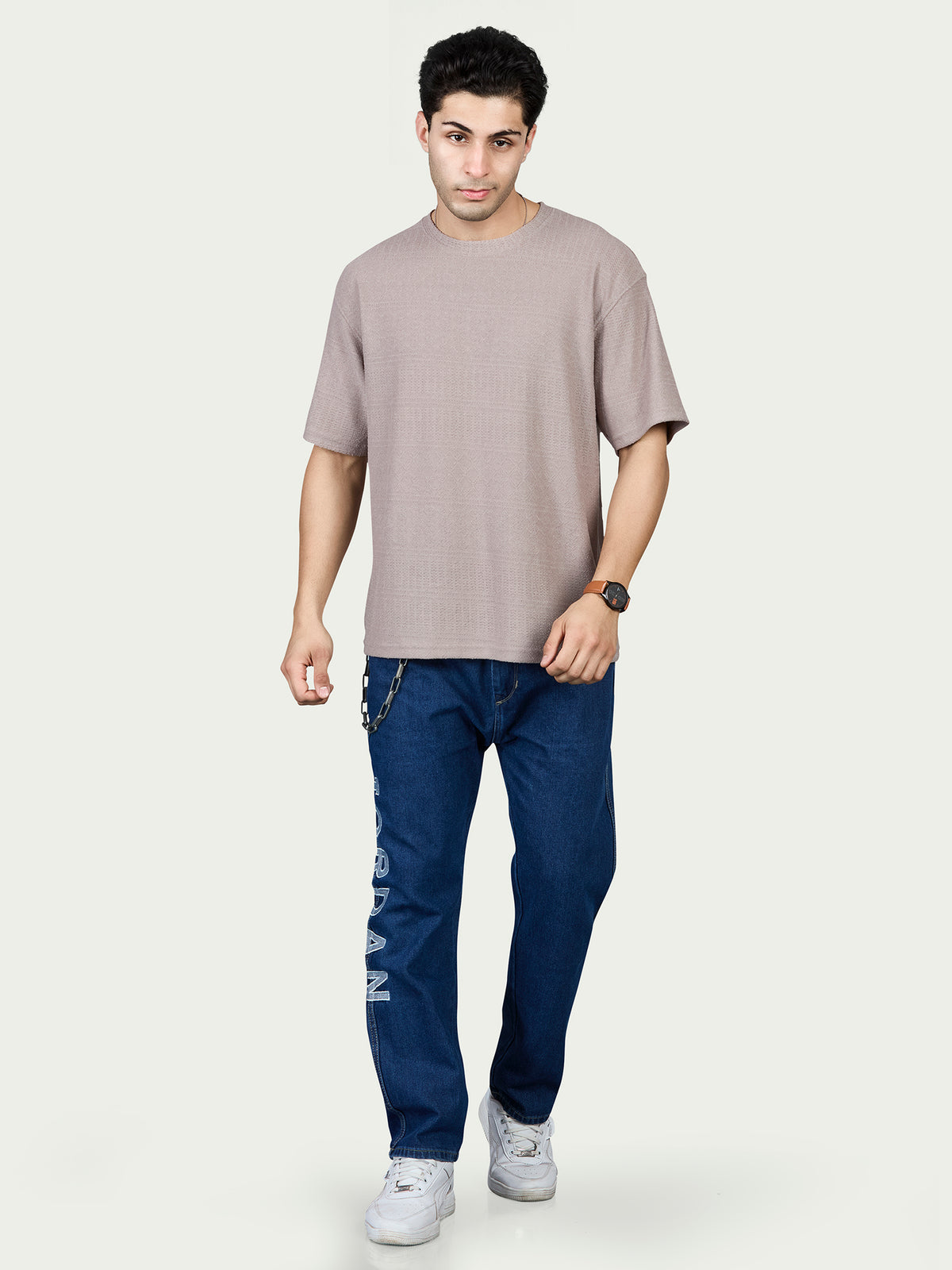 Round Neck Oversized Drop Shoulder T-Shirt