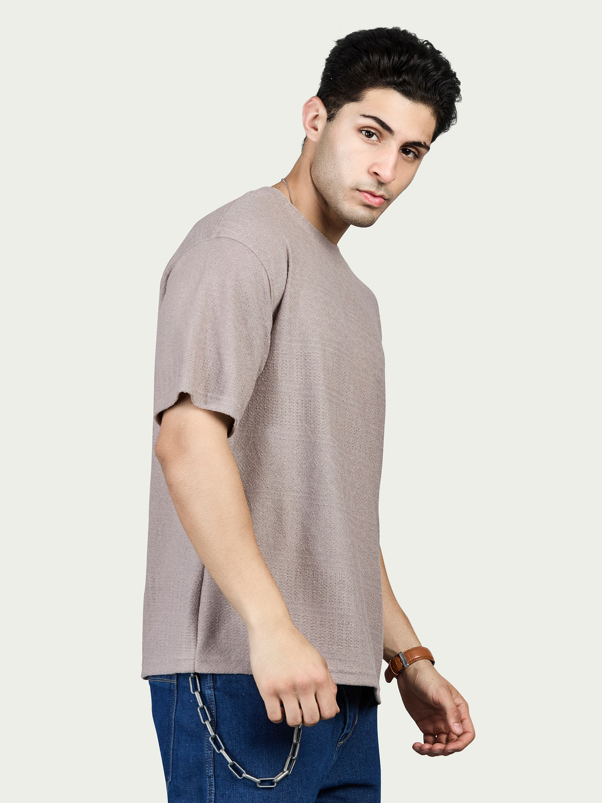 Round Neck Oversized Drop Shoulder T-Shirt