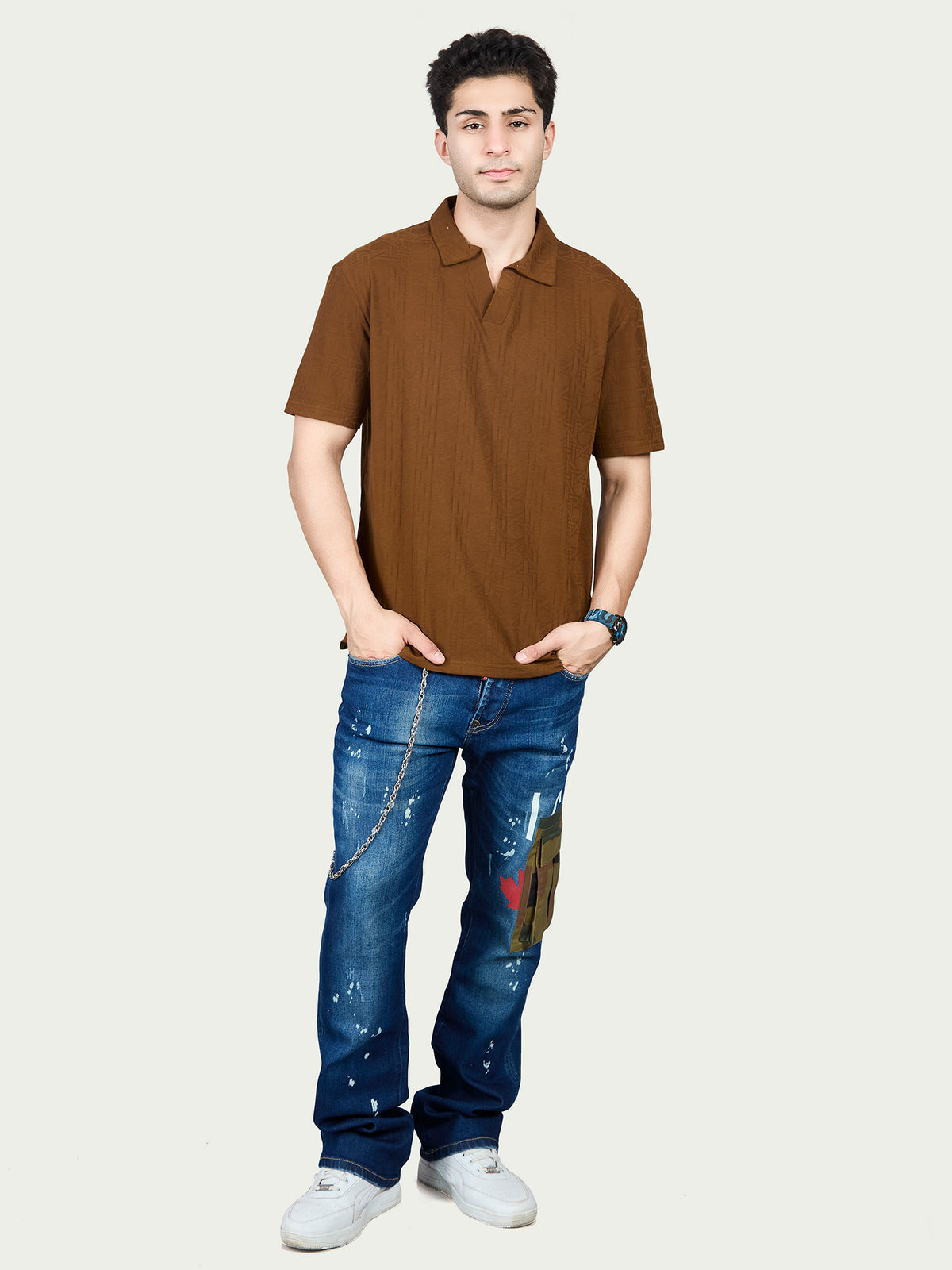 Polo Drop ShoulderT-Shirt