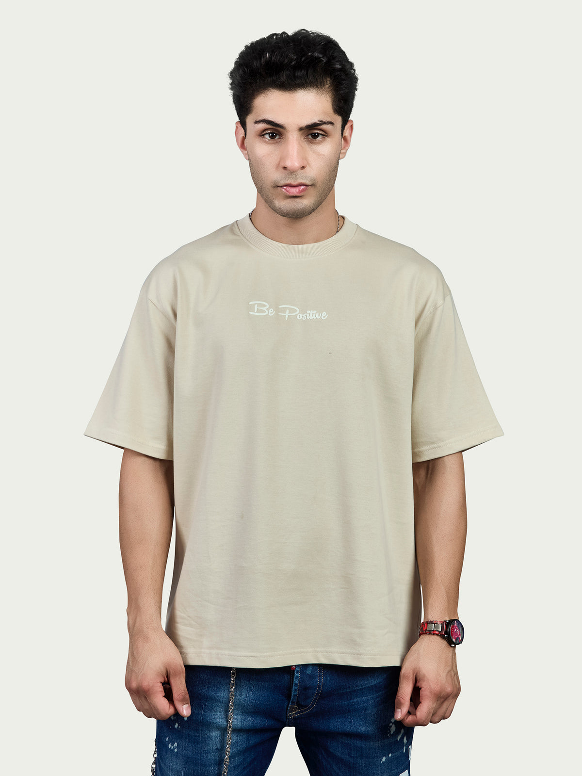 Round Neck Oversized Drop Shoulder T-Shirt