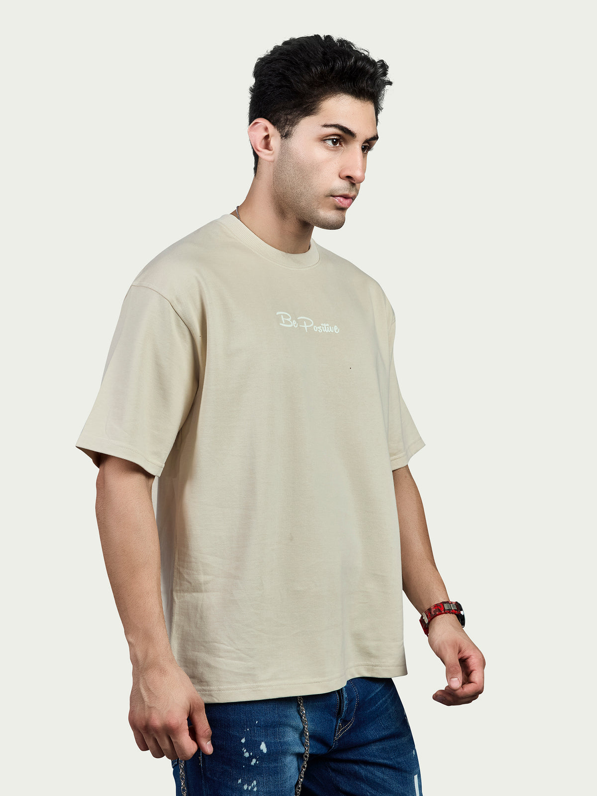 Round Neck Oversized Drop Shoulder T-Shirt