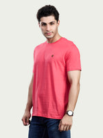 Solid Round Neck 100% Cotton T-Shirt