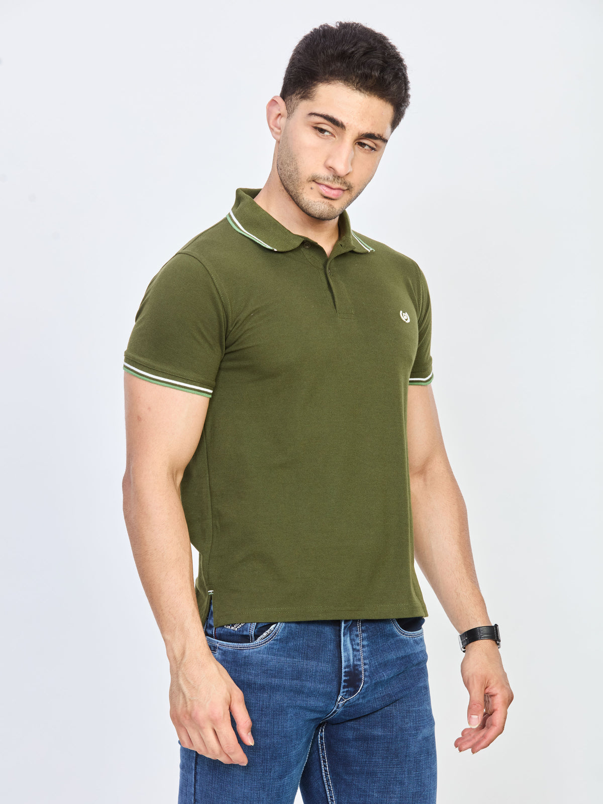 Polo Neck T-shirt Without Pocket