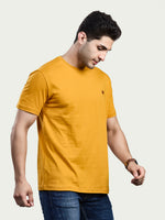Solid Round Neck 100% Cotton T-Shirt