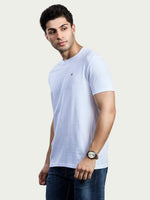 Solid Round Neck 100% Cotton T-Shirt