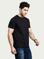 Solid Round Neck 100% Cotton T-Shirt