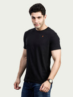 Solid Round Neck 100% Cotton T-Shirt