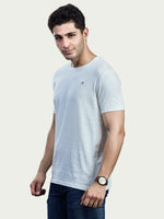Solid Round Neck 100% Cotton T-Shirt