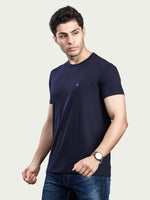 Solid Round Neck 100% Cotton T-Shirt