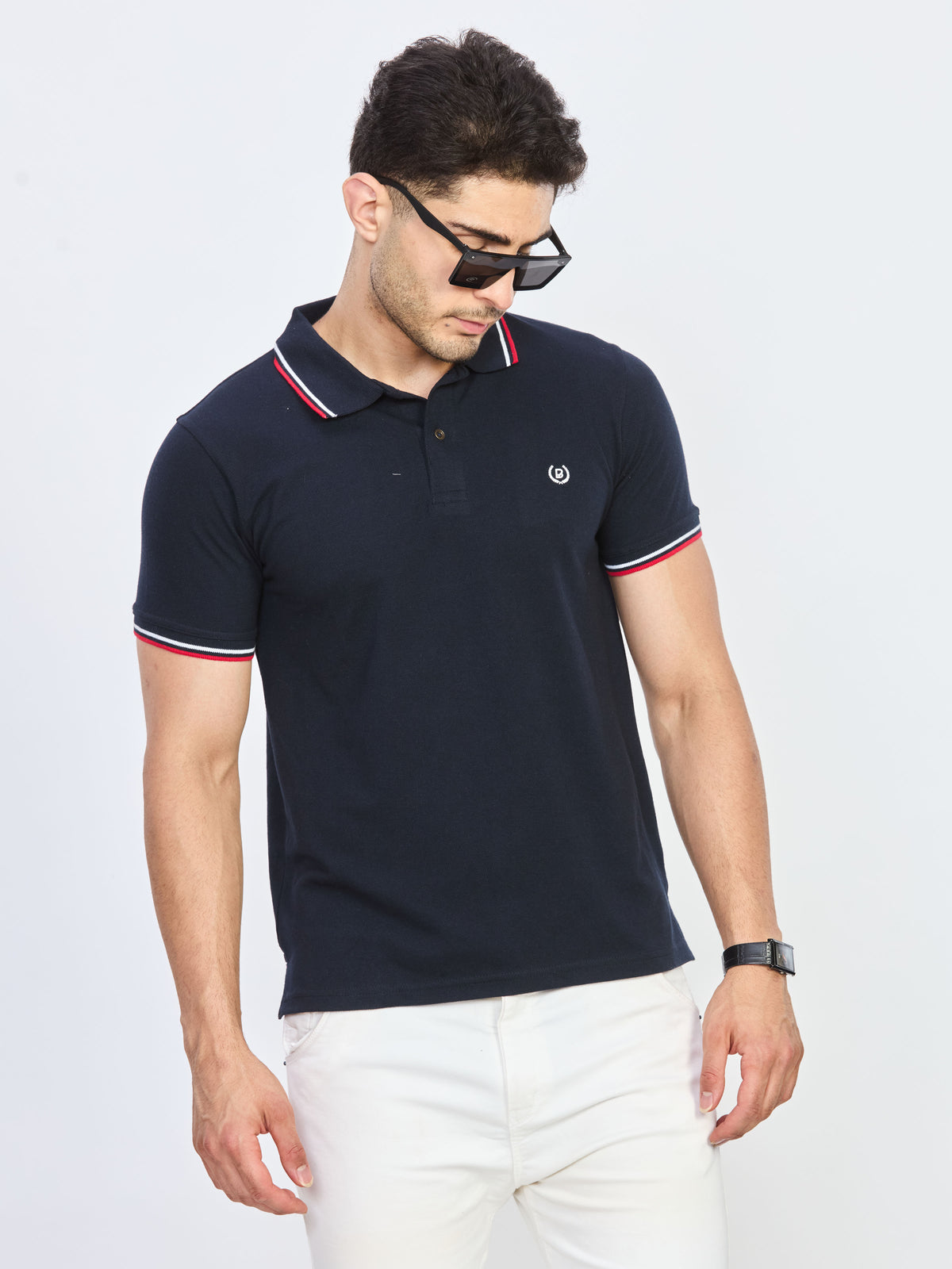 Polo Neck T-shirt Without Pocket