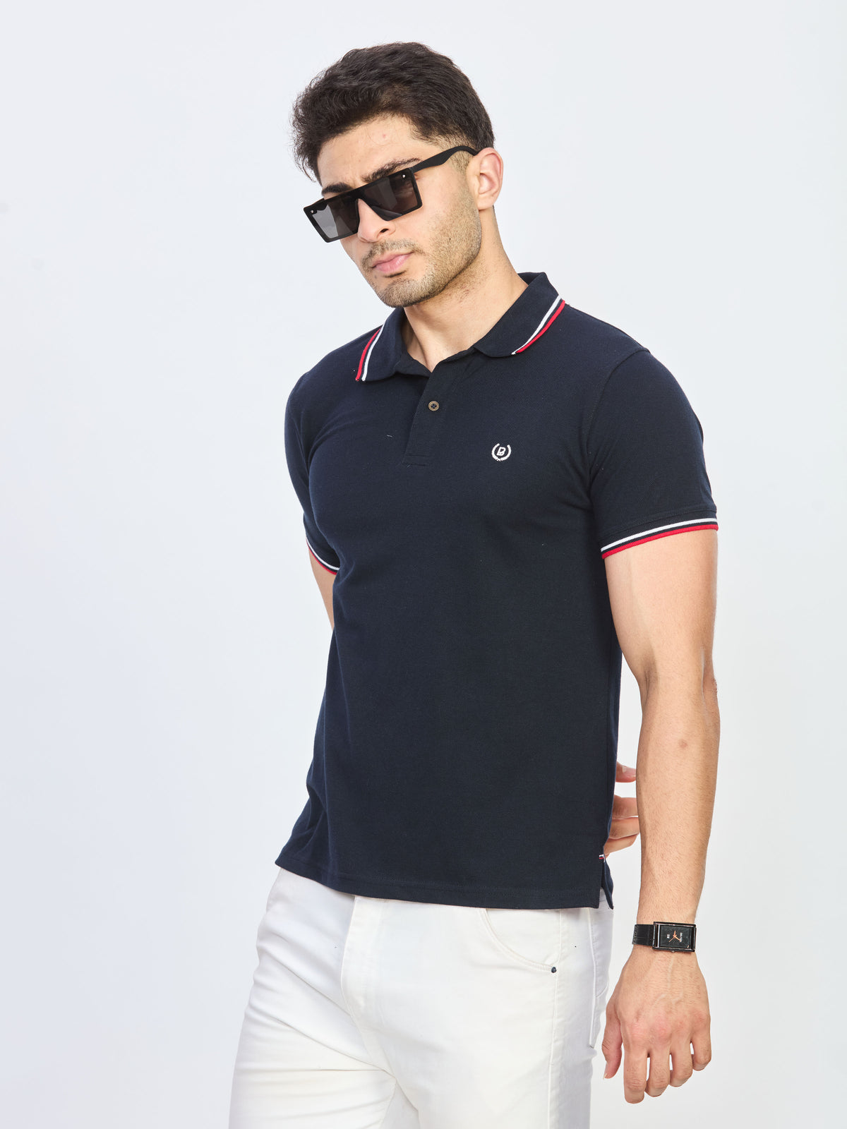 Polo Neck T-shirt Without Pocket