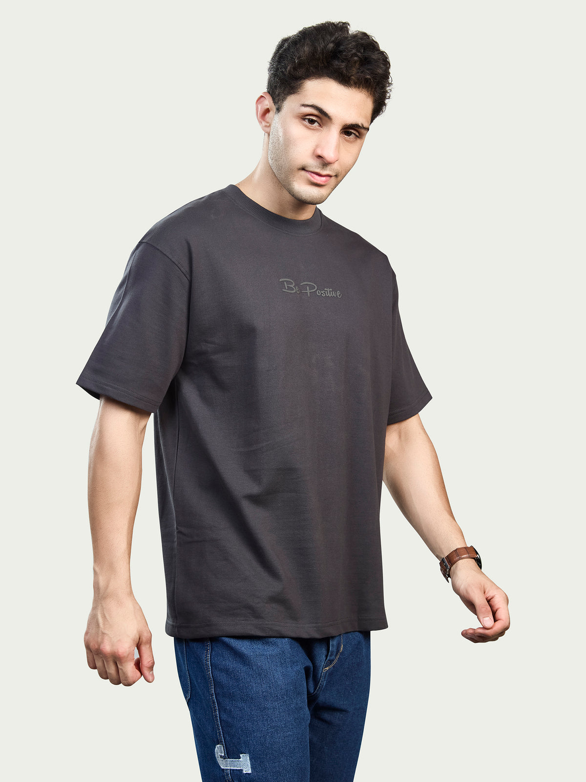 Round Neck Oversized Drop Shoulder T-Shirt