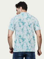 Printed Polo Neck T-Shirt