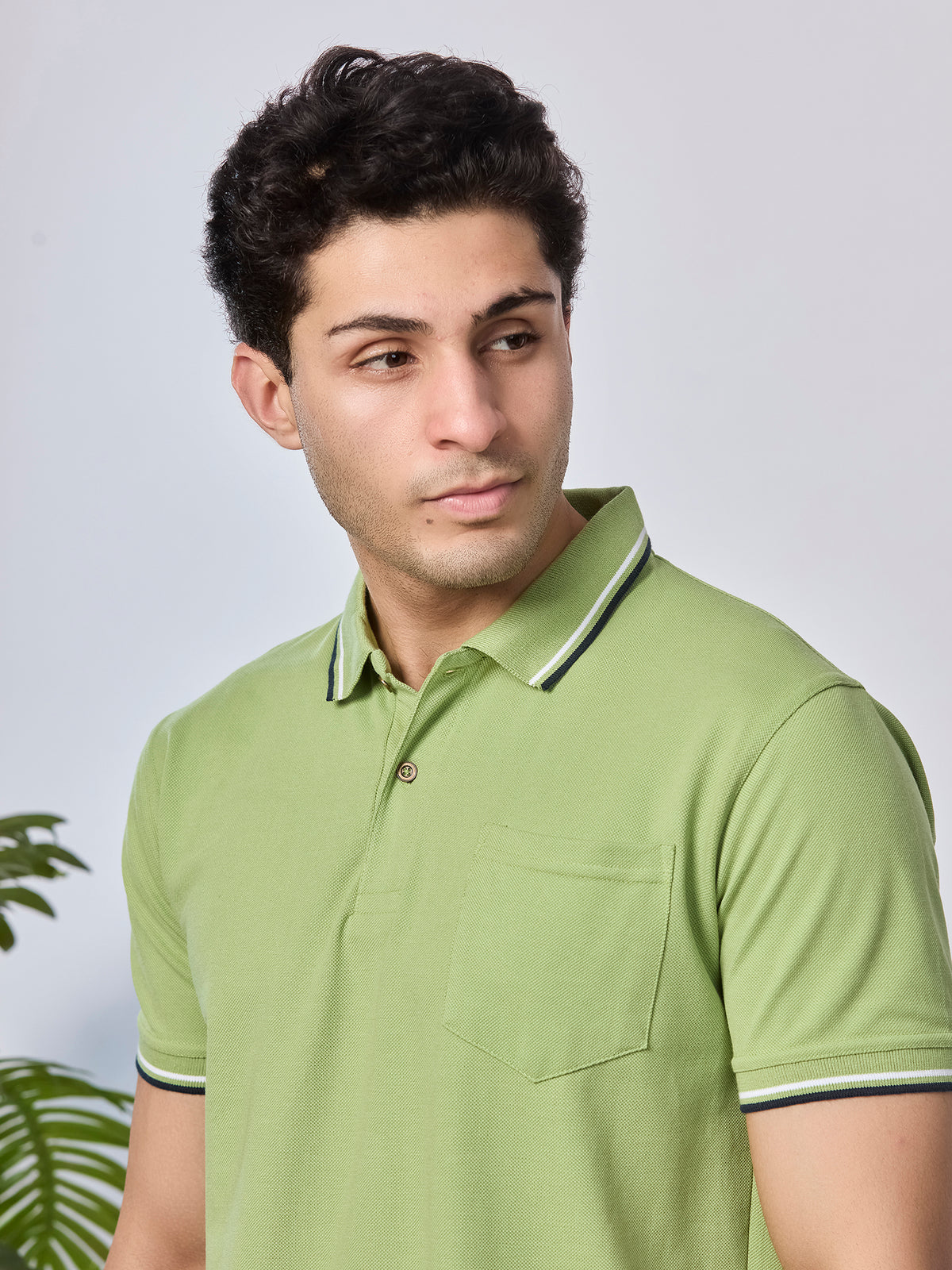 Solid Polo T-Shirt with Pocket