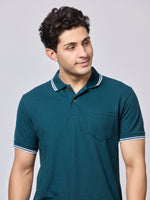Solid Polo T-Shirt with Pocket