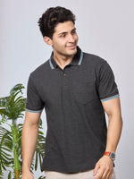 Solid Polo T-Shirt with Pocket