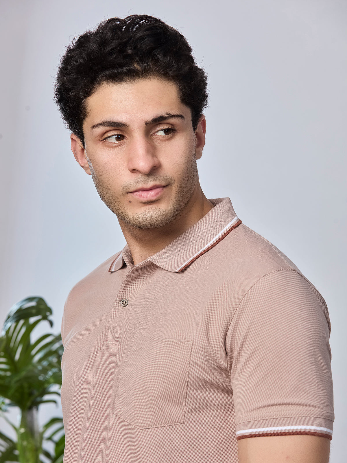 Solid Polo T-Shirt with Pocket