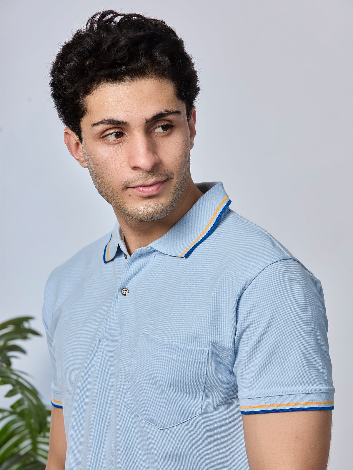 Solid Polo T-Shirt with Pocket