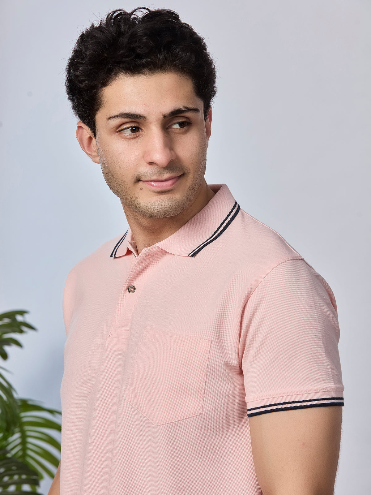 Solid Polo T-Shirt with Pocket