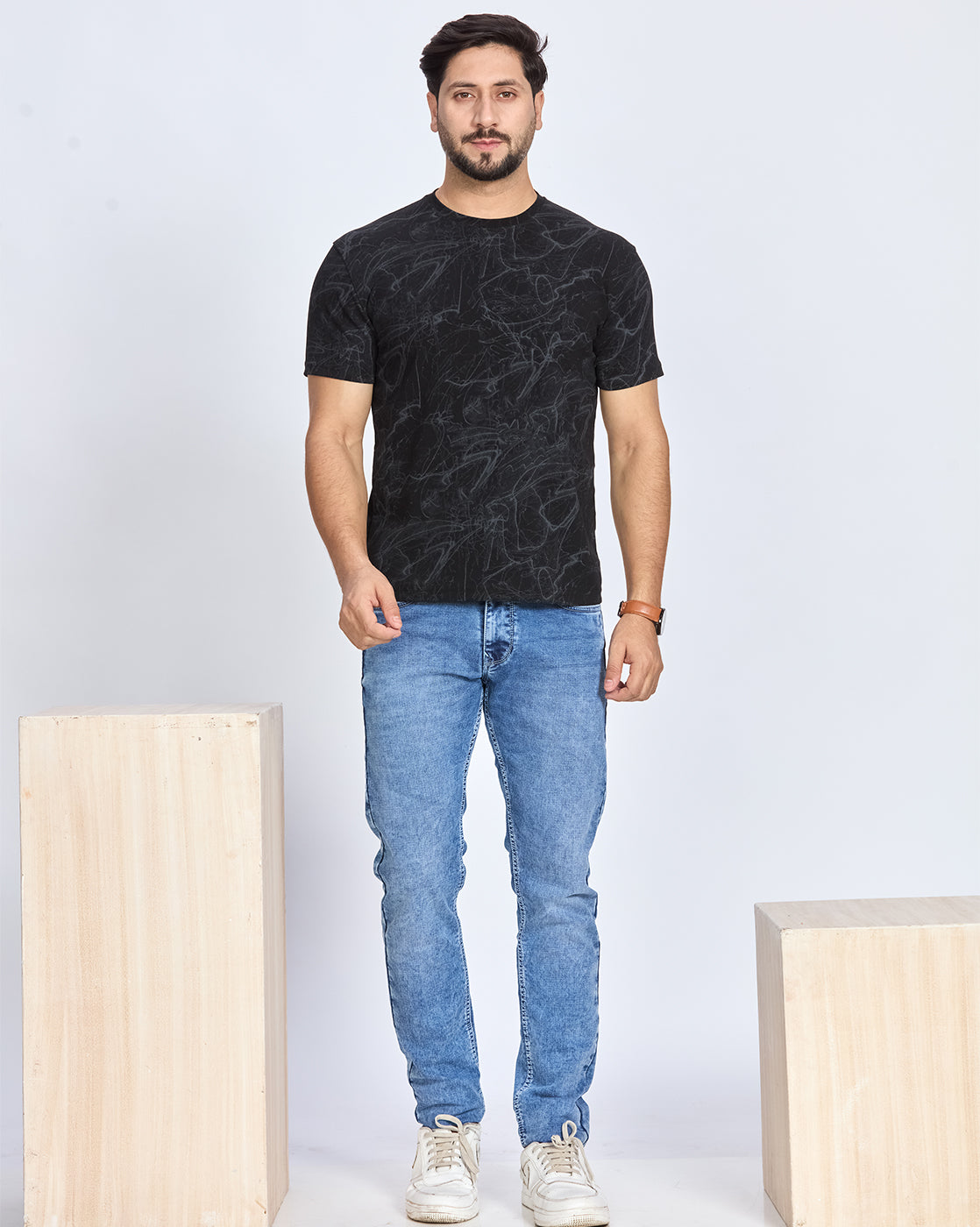 Printed Round Neck T-Shirt