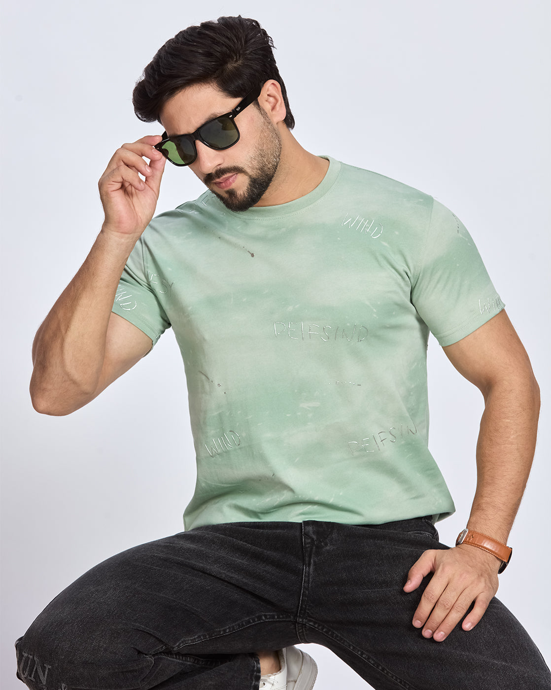 Printed Round Neck T-shirt