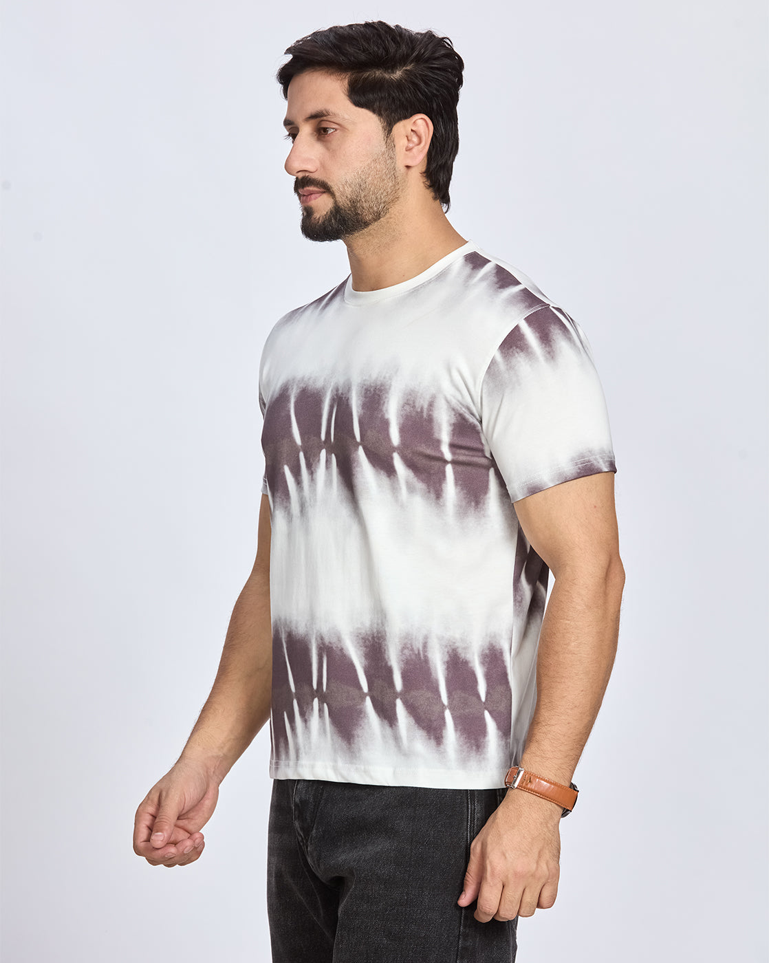 Dye Printed Round Neck T-Shirt