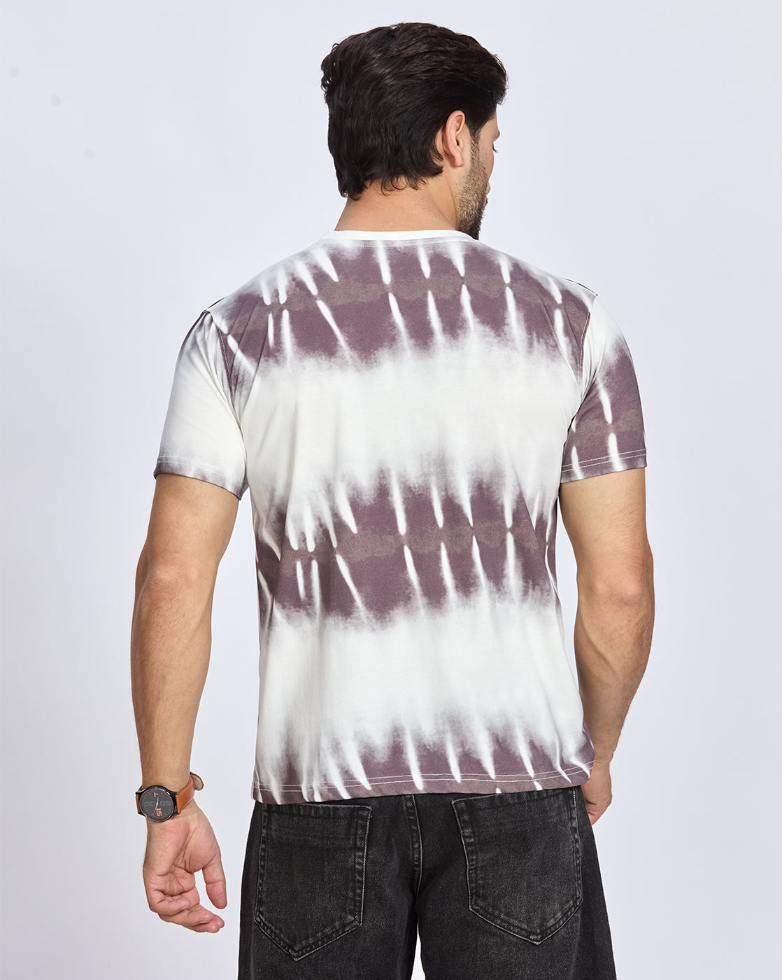 Dye Printed Round Neck T-Shirt