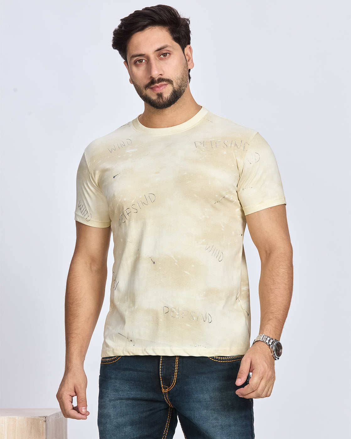 Printed Round Neck T-shirt