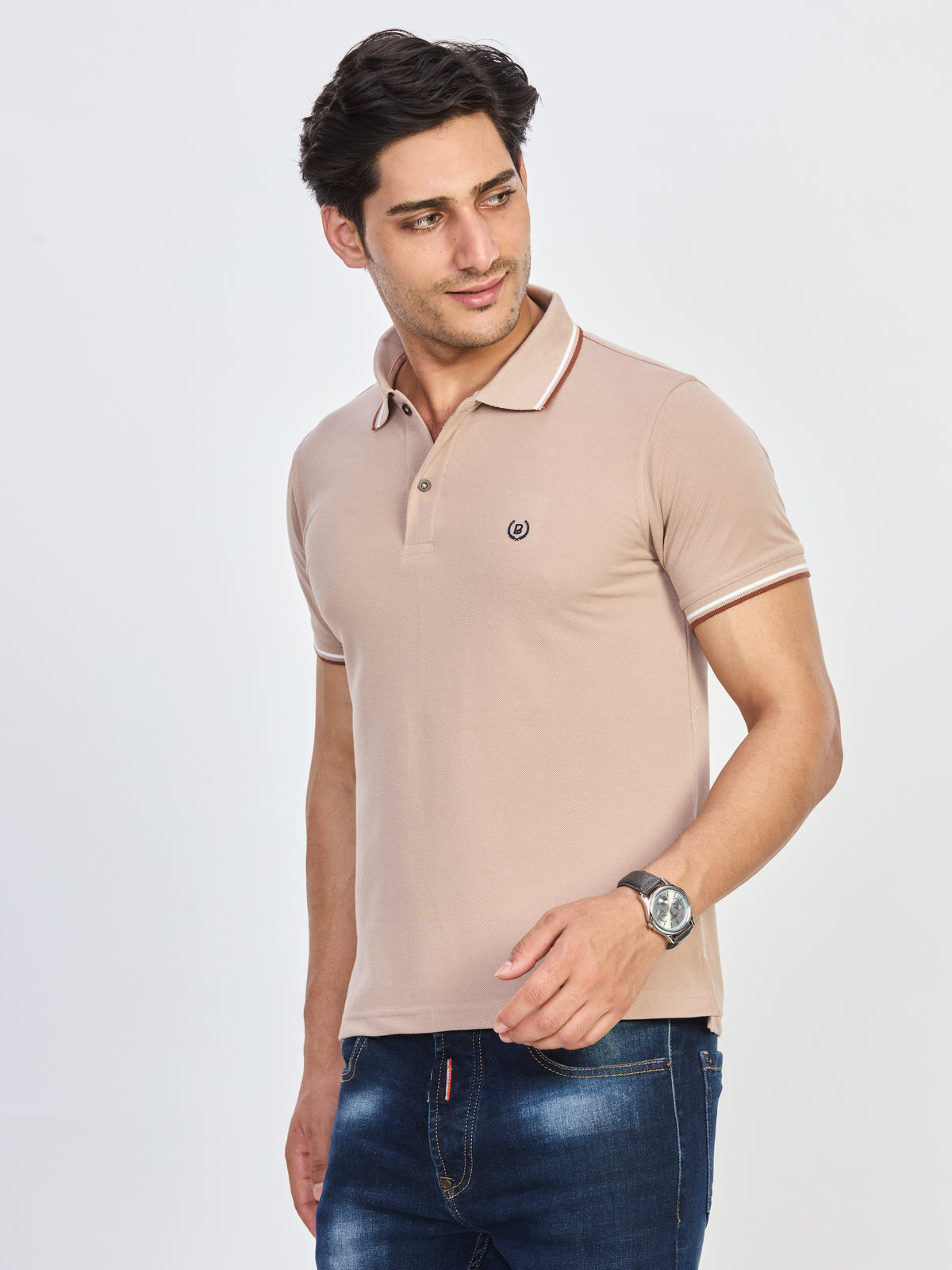Polo Neck T-shirt Without Pocket