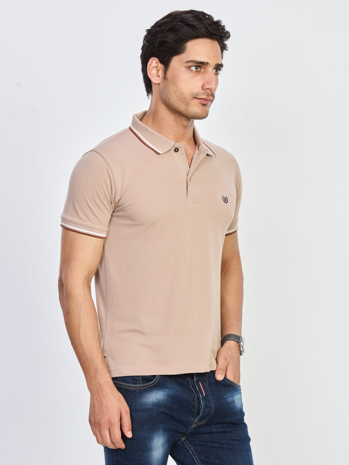 Polo Neck T-shirt Without Pocket