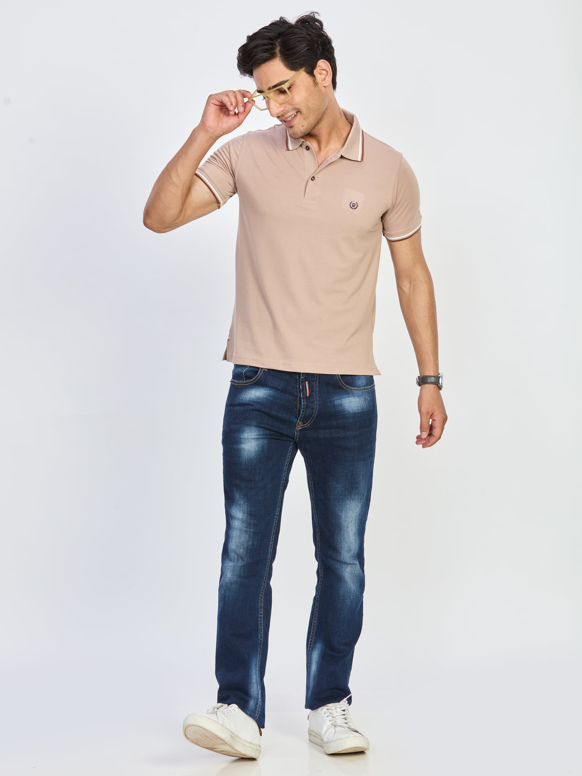 Polo Neck T-shirt Without Pocket