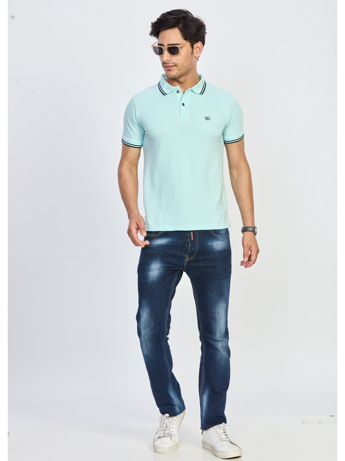 Polo Neck T-shirt Without Pocket