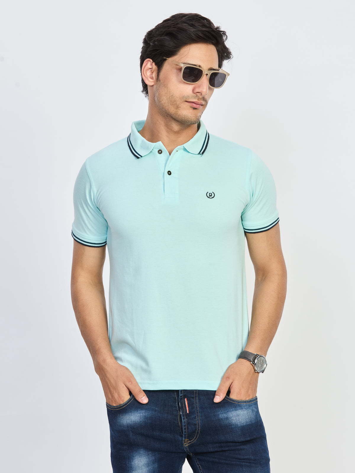 Polo Neck T-shirt Without Pocket
