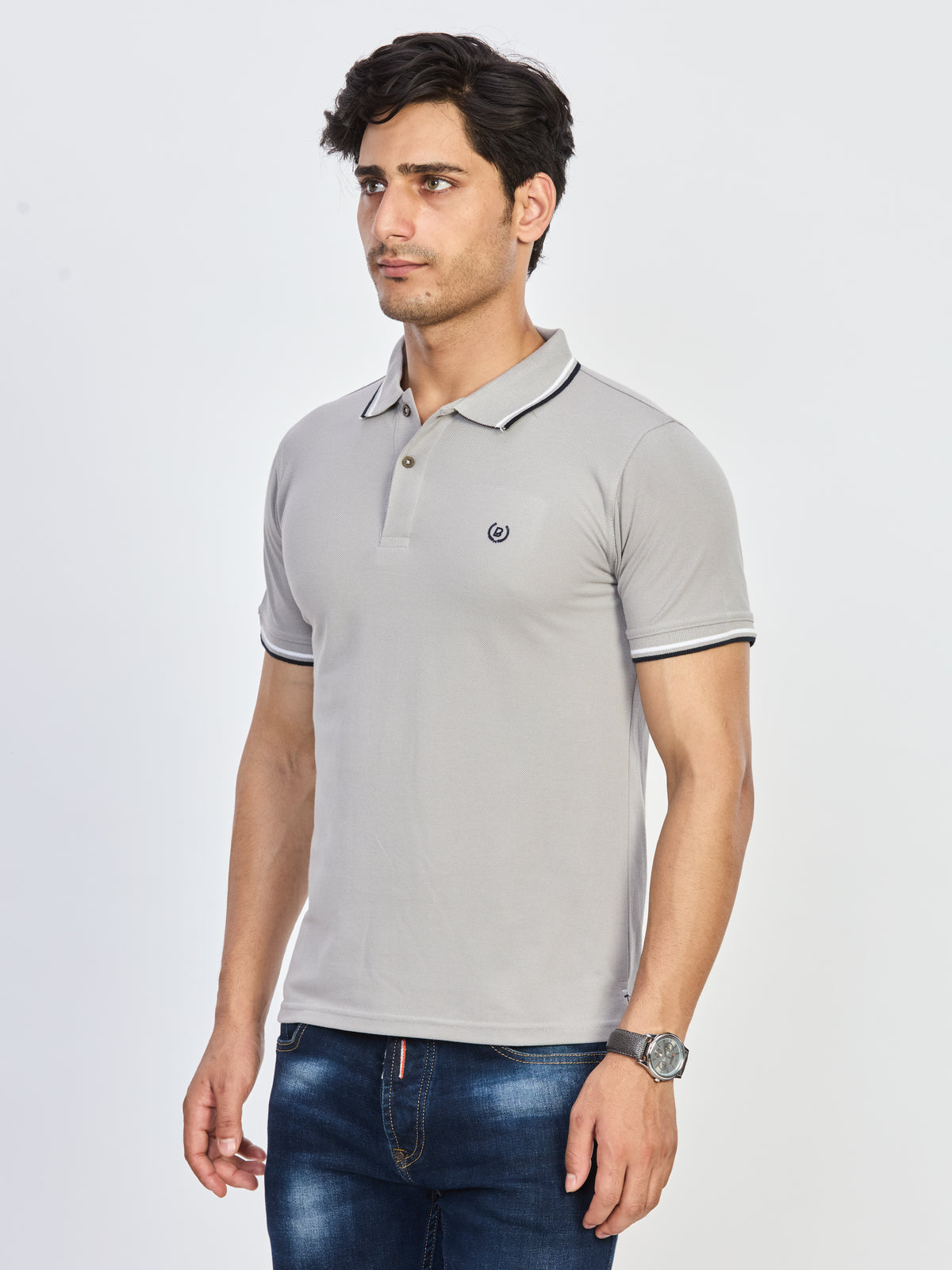 Polo Neck T-shirt Without Pocket