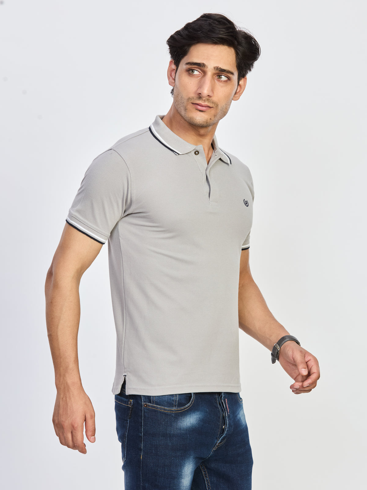 Polo Neck T-shirt Without Pocket
