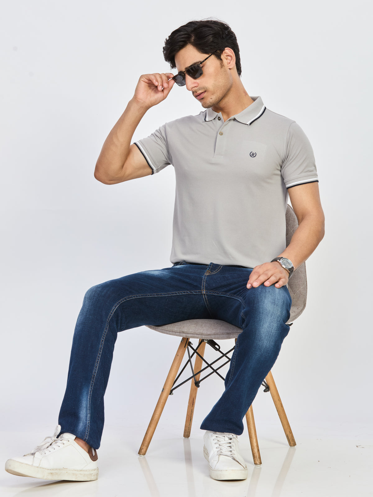 Polo Neck T-shirt Without Pocket