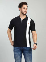 Black Polo Neck T-Shirt