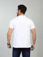 White Polo Neck T-Shirt