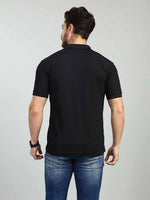 Black Polo Neck T-Shirt