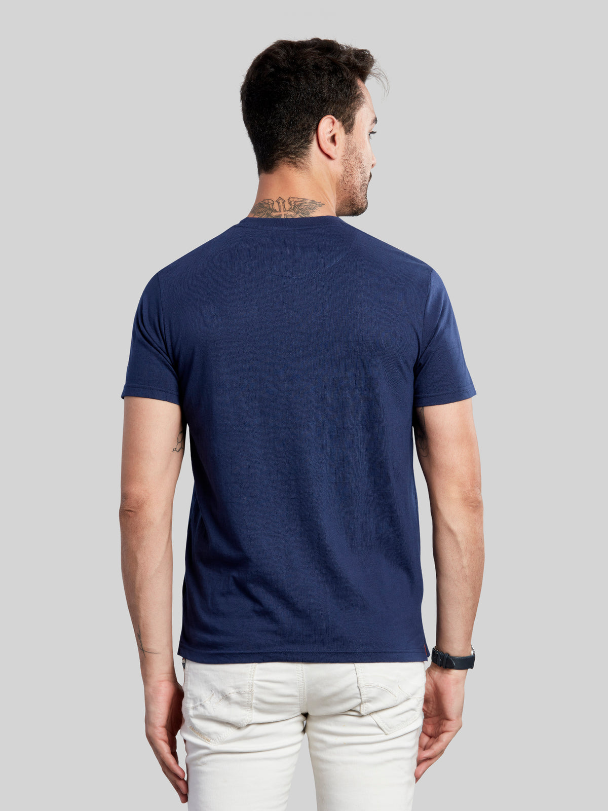 Blue Round Neck T-Shirt