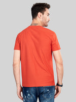 Rust Henly Neck T-Shirt