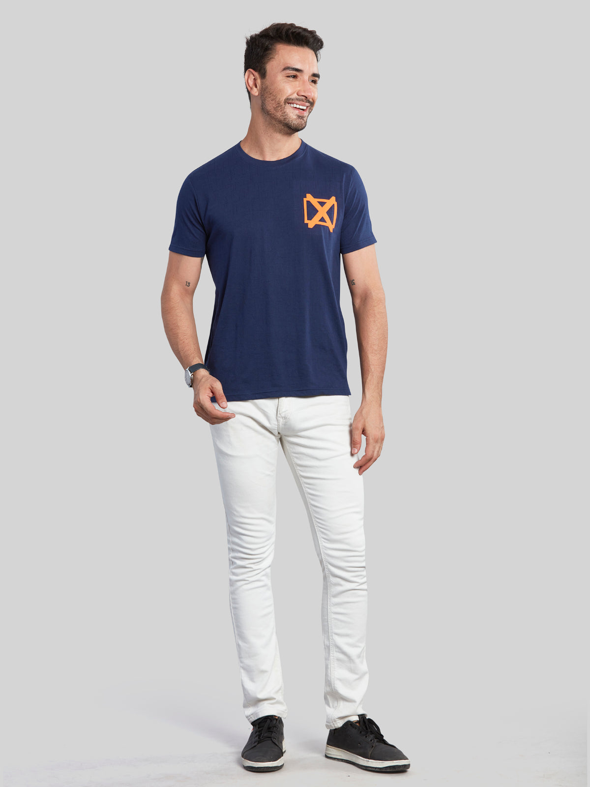 Blue Round Neck T-Shirt