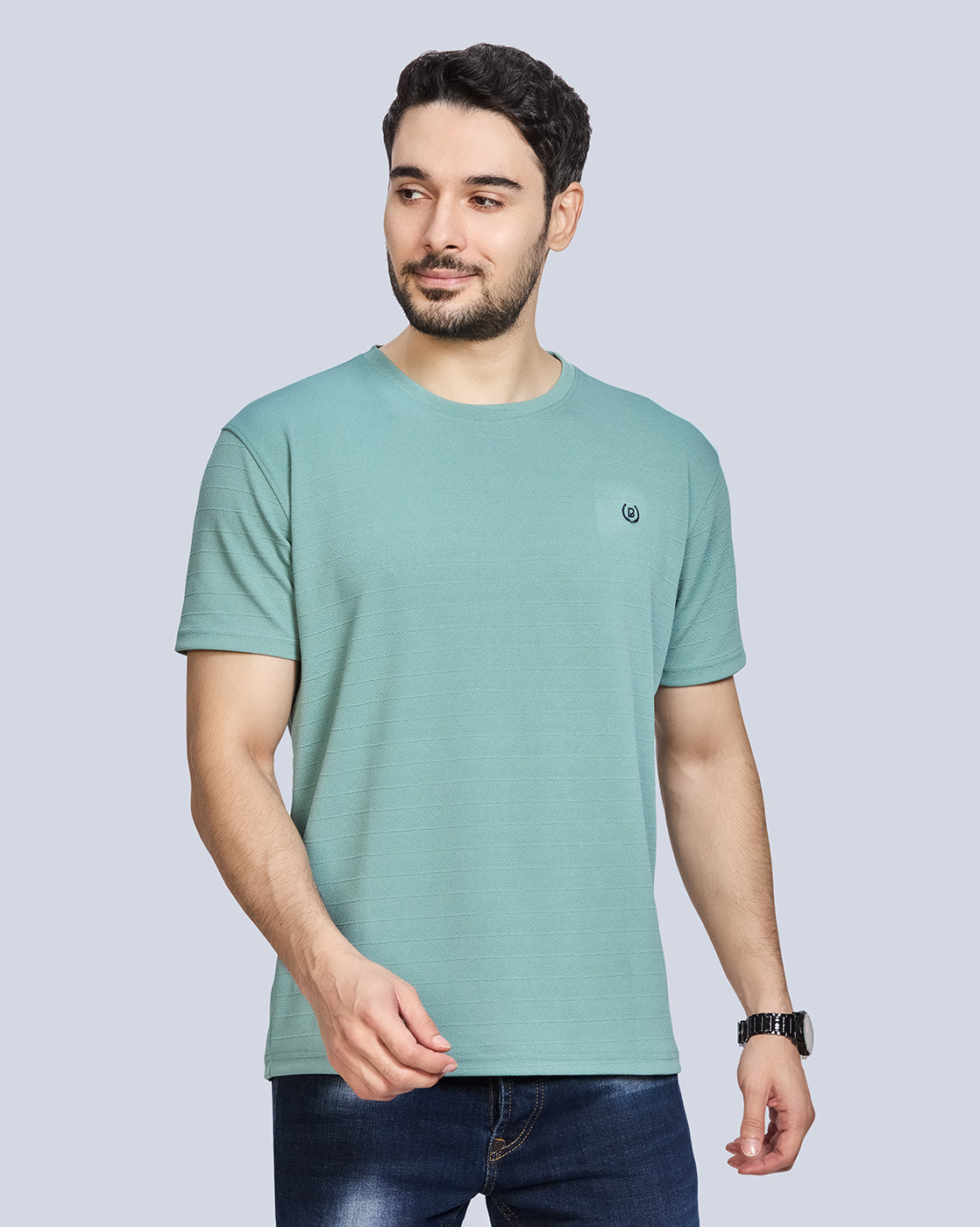 Round Neck Polyester T-Shirt