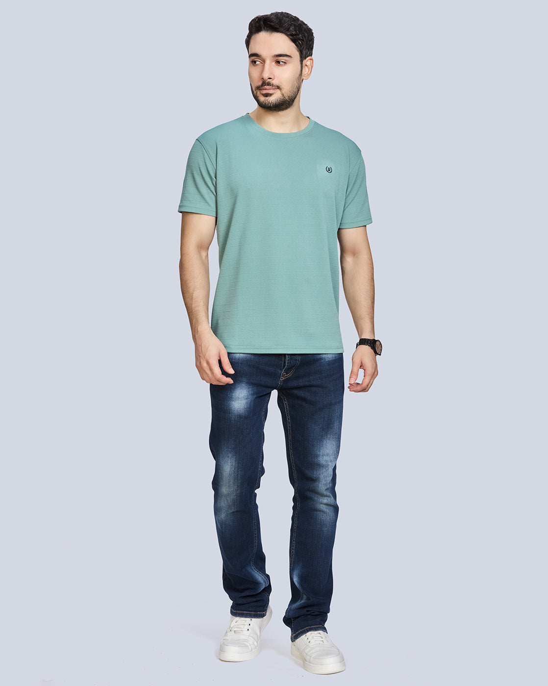 Round Neck Polyester T-Shirt