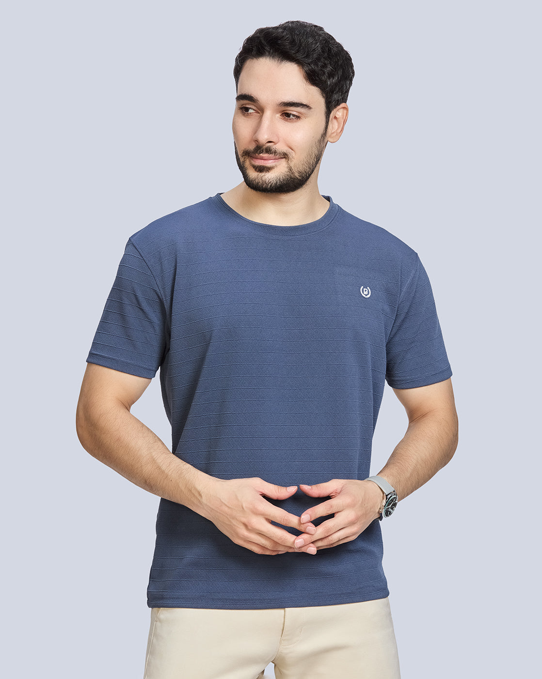 Round Neck Polyester T-Shirt
