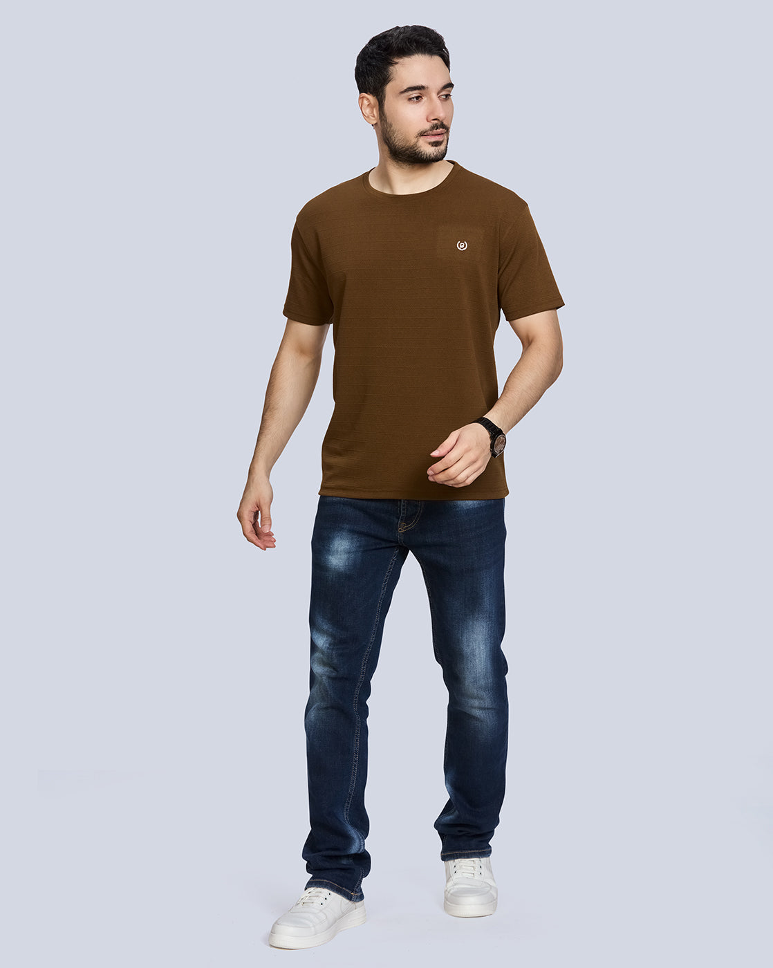 Round Neck Polyester T-Shirt