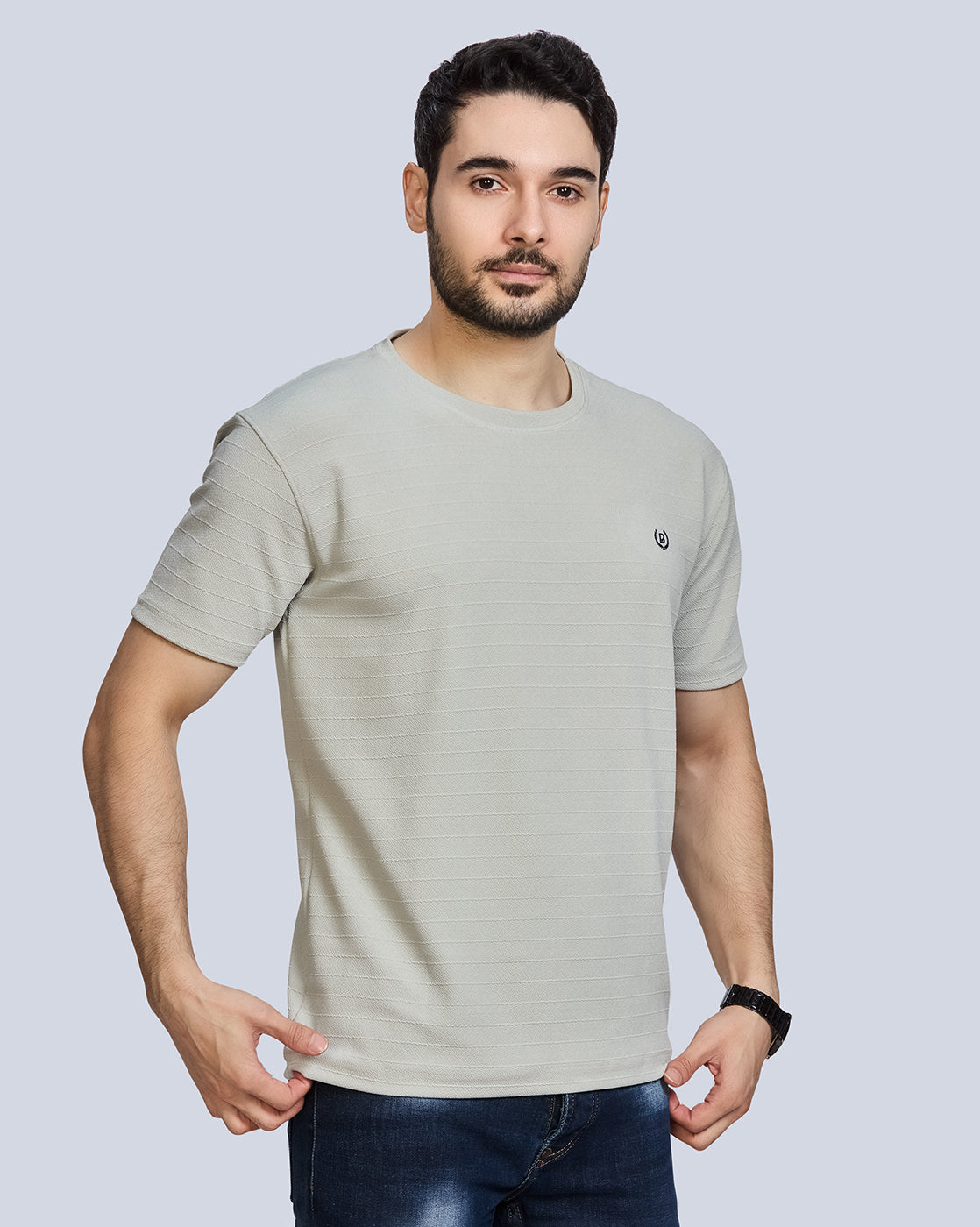 Round Neck Polyester T-Shirt