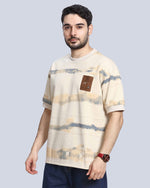 Round Neck Drop Shoulder Cotton T-Shirt