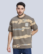 Round Neck Drop Shoulder Cotton T-Shirt